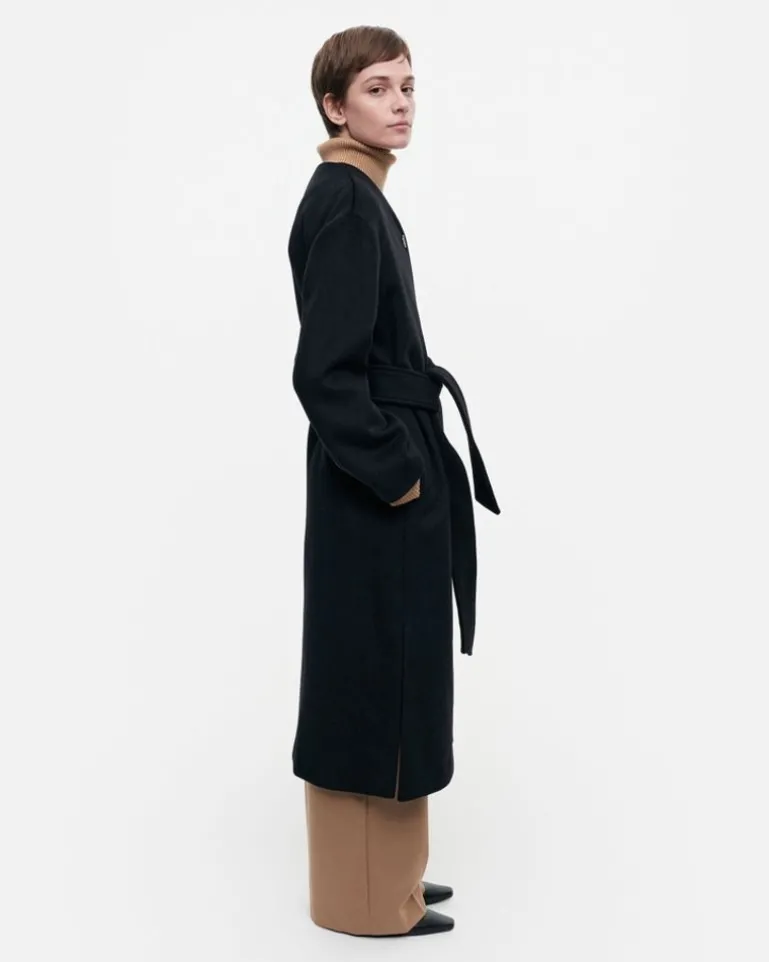 Ateljee Solid Wool Coat