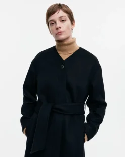Ateljee Solid Wool Coat
