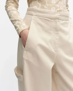 Funktio Solid Cotton Trousers