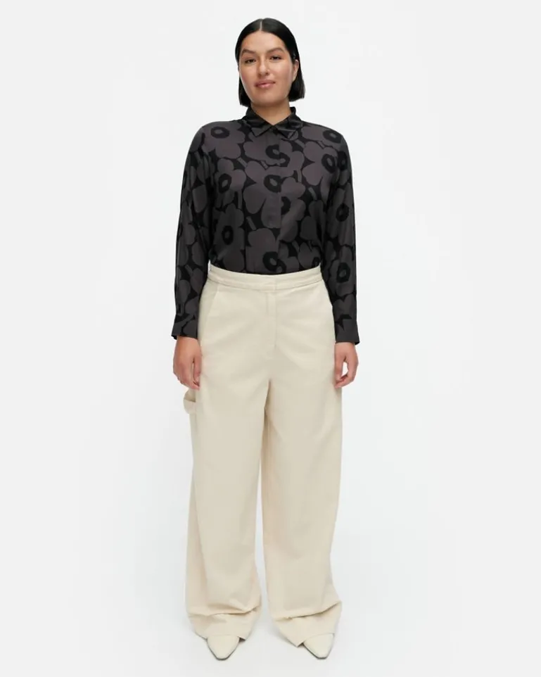 Funktio Solid Cotton Trousers