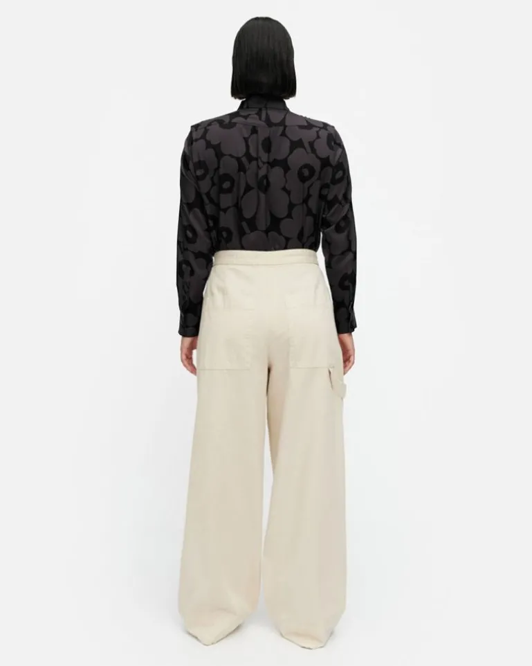 Funktio Solid Cotton Trousers