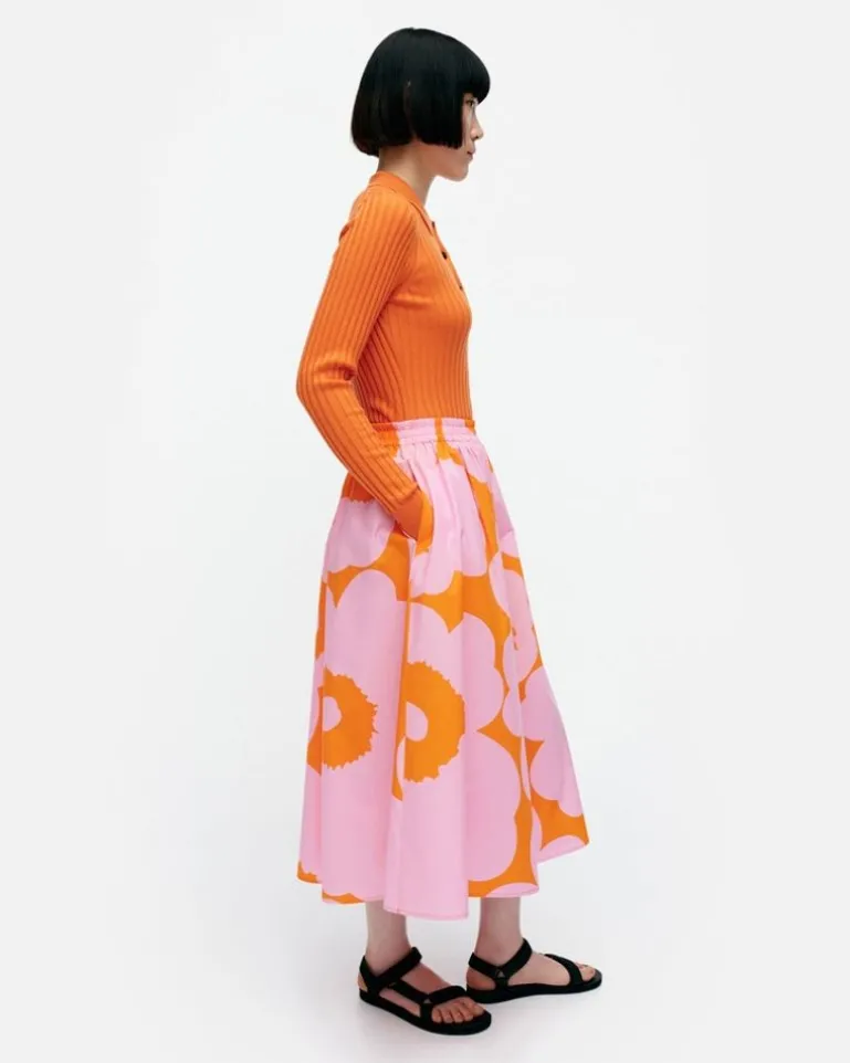 Garrel Unikko Cotton Poplin Skirt