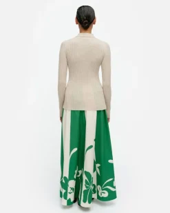 Iitu Solid Knitted Wool Pullover