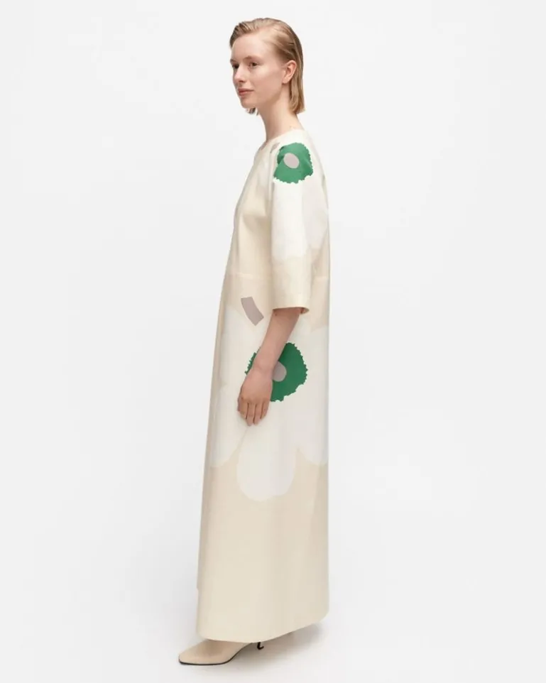 Kaiku Heijastus Unikko Cotton Linen Dress