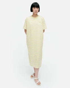 Kioski Tasaraita Oversized Jersey Dress
