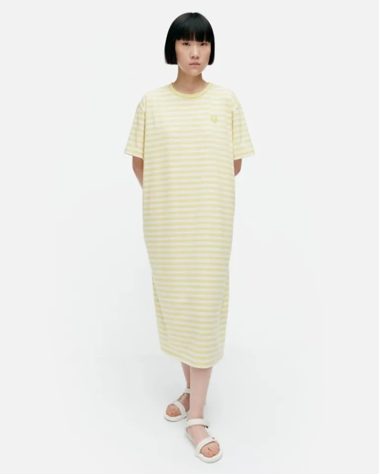 Kioski Tasaraita Oversized Jersey Dress