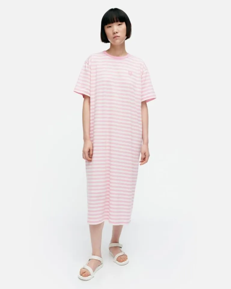 Kioski Tasaraita Oversized Jersey Dress