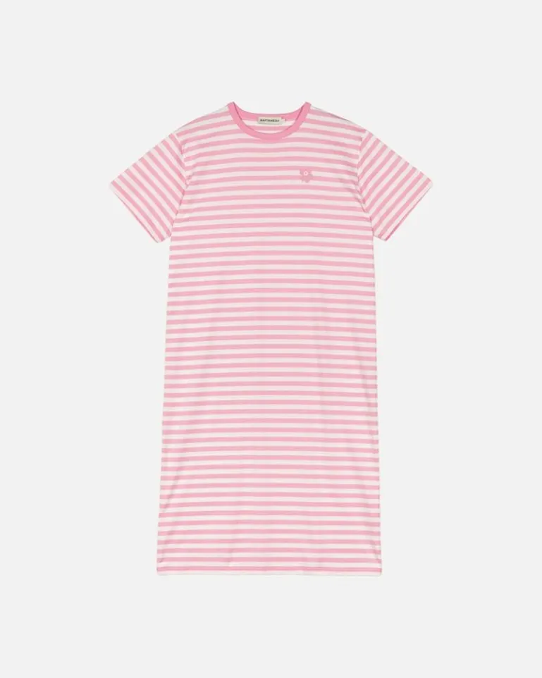 Kioski Tasaraita Oversized Jersey Dress