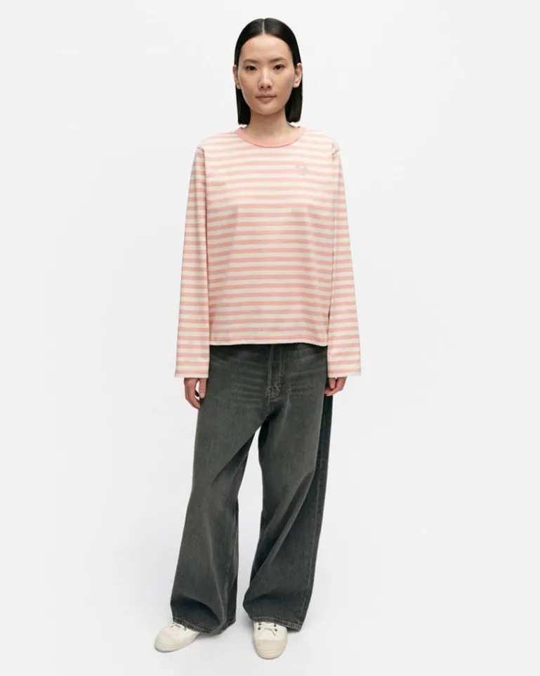 Kioski Tasaraita Relaxed Longsleeve Jersey Top