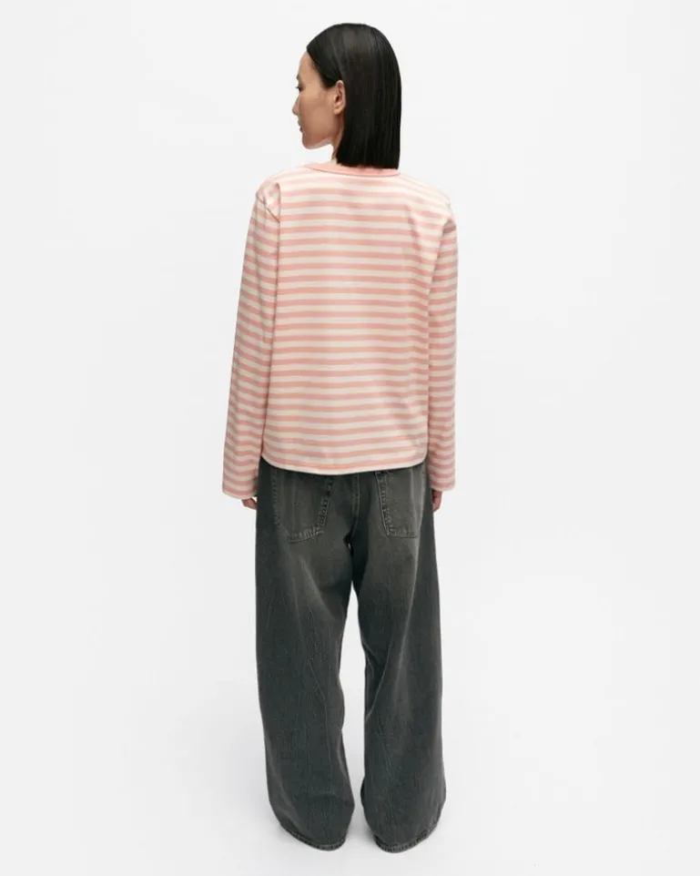 Kioski Tasaraita Relaxed Longsleeve Jersey Top