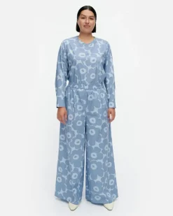Kohti Unikko Cotton Poplin Trousers