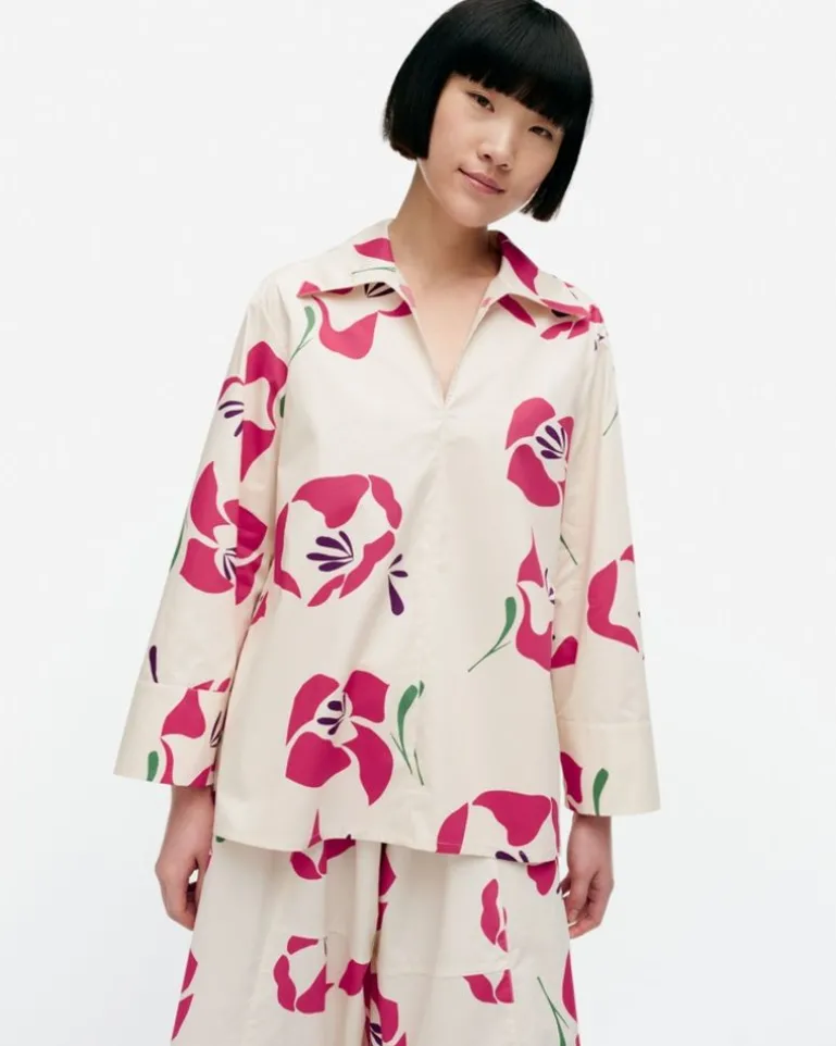 Mikea Helakka Cotton Poplin Blouse