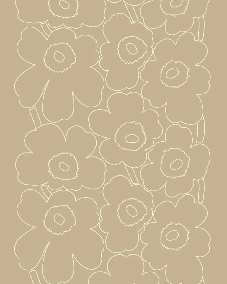 Piirto Unikko Linen Fabric