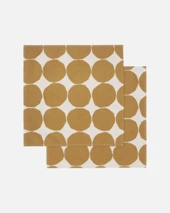 Random Assortment Cotton-Linen Napkins 2 Pcs Varying Colours & Patterns