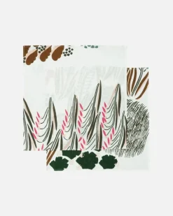 Random Assortment Linen Napkins 2 Pcs Varying Colours & Patterns